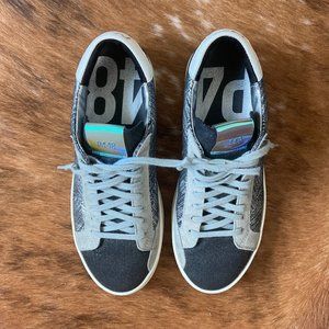 P448 John Tartan Metallic Sneakers